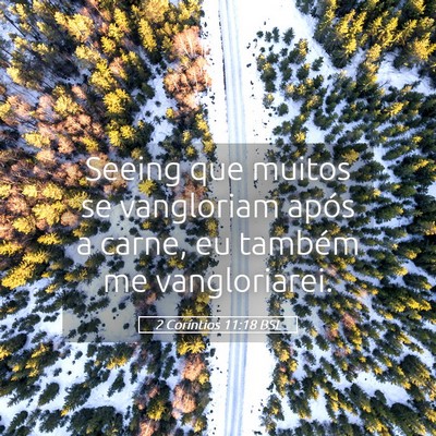 Picture 05 - 2 Coríntios 11:18 BSL - Seeing que muitos se vangloriam após a carne, eu - Bible Verse Picture