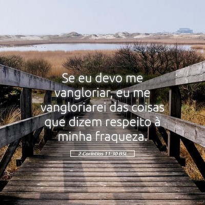 Picture 05 - 2 Coríntios 11:30 BSL - Se eu devo me vangloriar, eu me vangloriarei das - Bible Verse Picture
