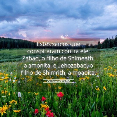 Picture 05 - 2 Crônicas 24:26 BSL - Estes são os que conspiraram contra ele: Zabad, - Bible Verse Picture