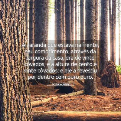 Picture 05 - 2 Crônicas 3:4 BSL - A varanda que estava na frente, seu comprimento, - Bible Verse Picture