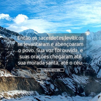 Picture 05 - 2 Crônicas 30:27 BSL - Então os sacerdotes levíticos se levantaram e - Bible Verse Picture