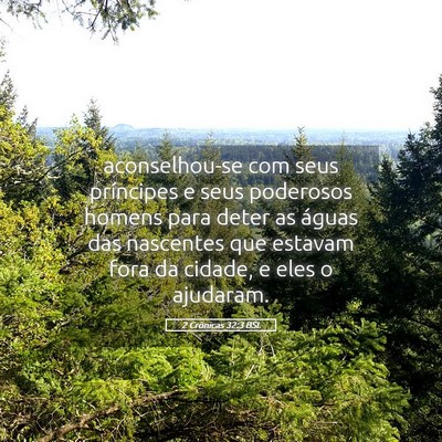 Picture 05 - 2 Crônicas 32:3 BSL - aconselhou-se com seus príncipes e seus - Bible Verse Picture