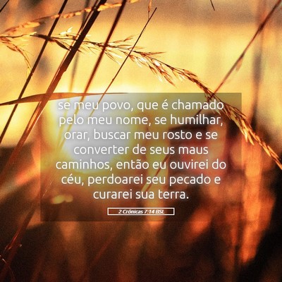 Picture 05 - 2 Crônicas 7:14 BSL - se meu povo, que é chamado pelo meu nome, se - Bible Verse Picture