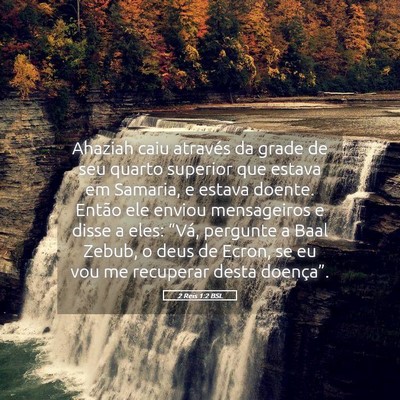 Picture 05 - 2 Reis 1:2 BSL - Ahaziah caiu através da grade de seu quarto - Bible Verse Picture