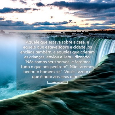 Picture 05 - 2 Reis 10:5 BSL - Aquele que estava sobre a casa, e aquele que - Bible Verse Picture