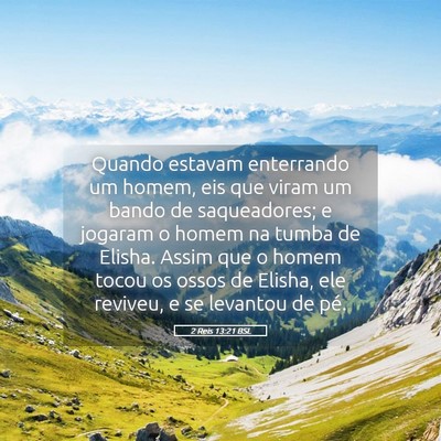 Picture 05 - 2 Reis 13:21 BSL - Quando estavam enterrando um homem, eis que viram - Bible Verse Picture