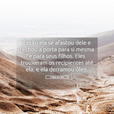 Picture 05 - 2 Reis 4:5 BSL - Então ela se afastou dele e fechou a porta para - Bible Verse Picture