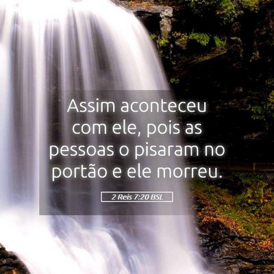 Picture 05 - 2 Reis 7:20 BSL - Assim aconteceu com ele, pois as pessoas o - Bible Verse Picture