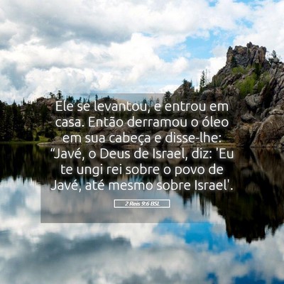 Picture 05 - 2 Reis 9:6 BSL - Ele se levantou, e entrou em casa. Então - Bible Verse Picture