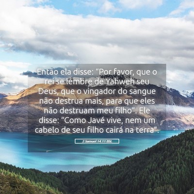 Picture 05 - 2 Samuel 14:11 BSL - Então ela disse: “Por favor, que o rei se - Bible Verse Picture