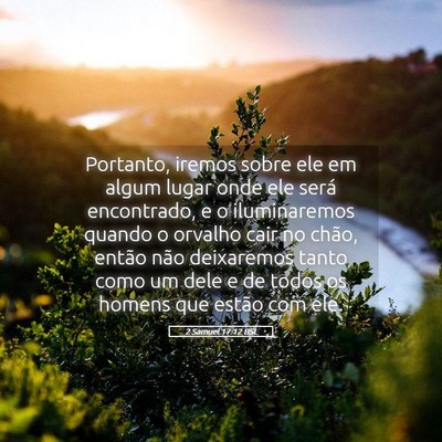 Picture 05 - 2 Samuel 17:12 BSL - Portanto, iremos sobre ele em algum lugar onde - Bible Verse Picture