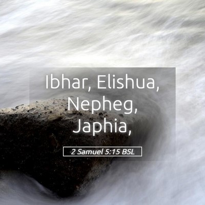 Picture 05 - 2 Samuel 5:15 BSL - Ibhar, Elishua, Nepheg, - Bible Verse Picture