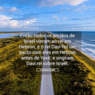 Picture 05 - 2 Samuel 5:3 BSL - Então todos os anciãos de Israel vieram ao rei - Bible Verse Picture