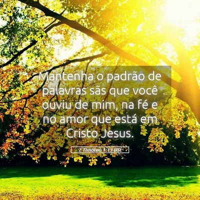 Picture 05 - 2 Timóteo 1:13 BSL - Mantenha o padrão de palavras sãs que você - Bible Verse Picture