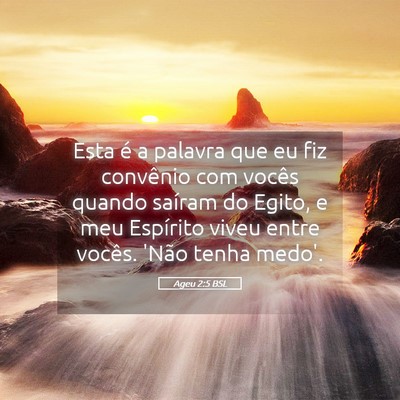 Picture 05 - Ageu 2:5 BSL - Esta é a palavra que eu fiz convênio com vocês - Bible Verse Picture