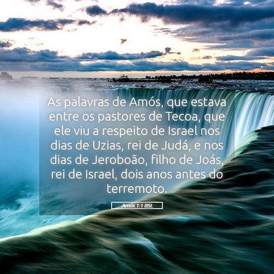 Picture 05 - Amós 1:1 BSL - As palavras de Amós, que estava entre os - Bible Verse Picture