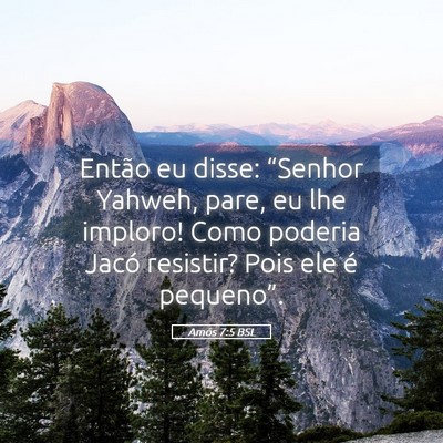 Picture 05 - Amós 7:5 BSL - Então eu disse: “Senhor Yahweh, pare, eu lhe - Bible Verse Picture