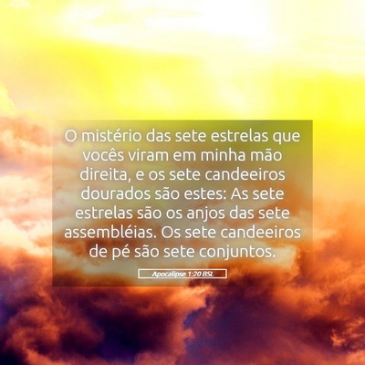 Picture 05 - Apocalipse 1:20 BSL - O mistério das sete estrelas que vocês viram em - Bible Verse Picture