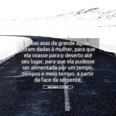 Picture 05 - Apocalipse 12:14 BSL - Duas asas da grande águia foram dadas à mulher, - Bible Verse Picture