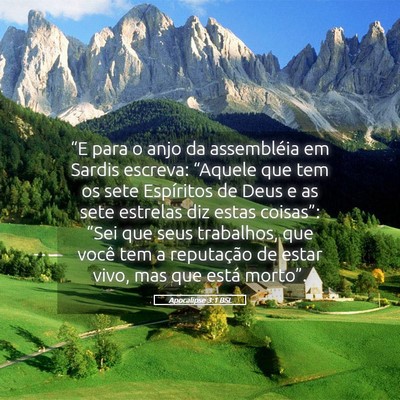Picture 05 - Apocalipse 3:1 BSL - “E para o anjo da assembléia em Sardis - Bible Verse Picture