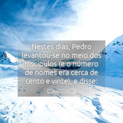 Picture 05 - Atos 1:15 BSL - Nestes dias, Pedro levantou-se no meio dos - Bible Verse Picture