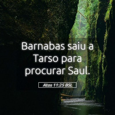 Picture 05 - Atos 11:25 BSL - Barnabas saiu a Tarso para procurar - Bible Verse Picture
