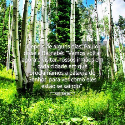 Picture 05 - Atos 15:36 BSL - Depois de alguns dias, Paulo disse a Barnabé: - Bible Verse Picture