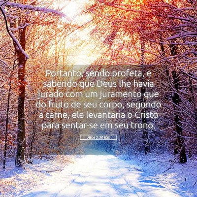 Picture 05 - Atos 2:30 BSL - Portanto, sendo profeta, e sabendo que Deus lhe - Bible Verse Picture