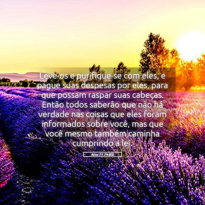 Picture 05 - Atos 21:24 BSL - Leve-os e purifique-se com eles, e pague suas - Bible Verse Picture