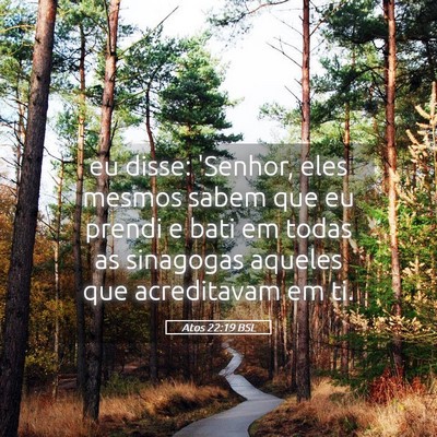 Picture 05 - Atos 22:19 BSL - eu disse: 'Senhor, eles mesmos sabem que eu - Bible Verse Picture