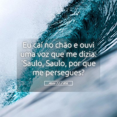 Picture 05 - Atos 22:7 BSL - Eu caí no chão e ouvi uma voz que me dizia: - Bible Verse Picture