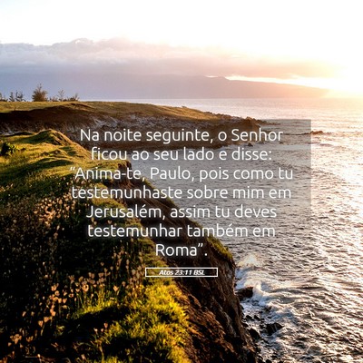 Picture 05 - Atos 23:11 BSL - Na noite seguinte, o Senhor ficou ao seu lado e - Bible Verse Picture