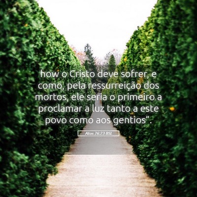Picture 05 - Atos 26:23 BSL - how o Cristo deve sofrer, e como, pela - Bible Verse Picture