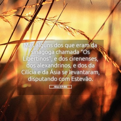 Picture 05 - Atos 6:9 BSL - Mas alguns dos que eram da sinagoga chamada “Os - Bible Verse Picture