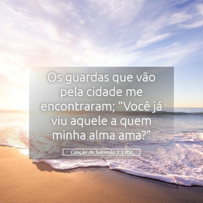 Picture 05 - Canção de Salomão 3:3 BSL - Os guardas que vão pela cidade me encontraram; - Bible Verse Picture