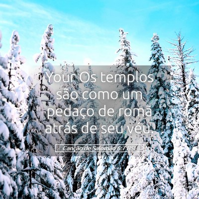 Picture 05 - Canção de Salomão 6:7 BSL - Your Os templos são como um pedaço de romã - Bible Verse Picture