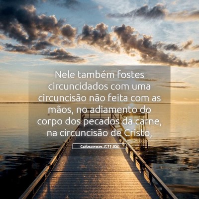 Picture 05 - Colossenses 2:11 BSL - Nele também fostes circuncidados com uma - Bible Verse Picture