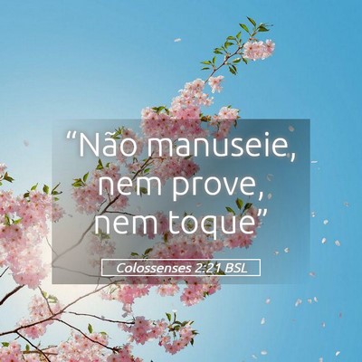 Picture 05 - Colossenses 2:21 BSL - “Não manuseie, nem prove, nem - Bible Verse Picture