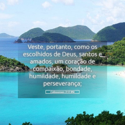 Picture 05 - Colossenses 3:12 BSL - Veste, portanto, como os escolhidos de Deus, - Bible Verse Picture