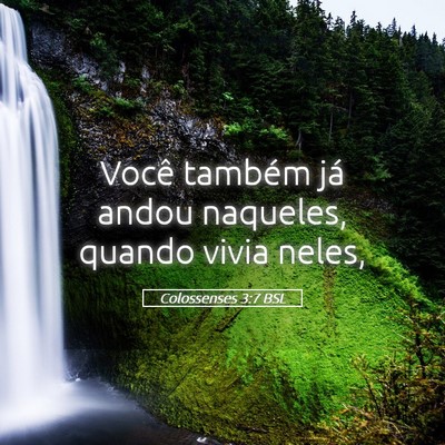 Picture 05 - Colossenses 3:7 BSL - Você também já andou naqueles, quando vivia - Bible Verse Picture