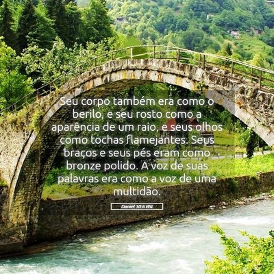 Picture 05 - Daniel 10:6 BSL - Seu corpo também era como o berilo, e seu rosto - Bible Verse Picture