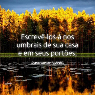 Picture 05 - Deuteronômio 11:20 BSL - Escrevê-los-á nos umbrais de sua casa e em seus - Bible Verse Picture