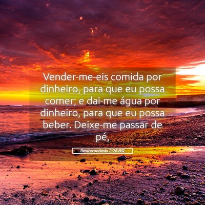 Picture 05 - Deuteronômio 2:28 BSL - Vender-me-eis comida por dinheiro, para que eu - Bible Verse Picture