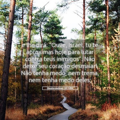 Picture 05 - Deuteronômio 20:3 BSL - e lhe dirá: “Ouve, Israel, tu te aproximas - Bible Verse Picture