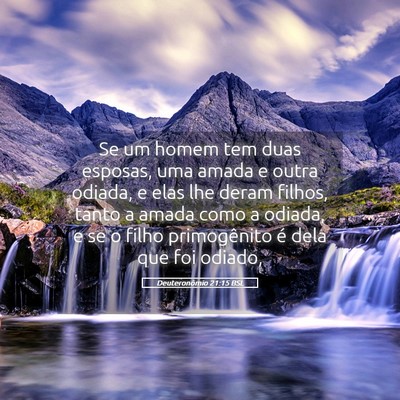 Picture 05 - Deuteronômio 21:15 BSL - Se um homem tem duas esposas, uma amada e outra - Bible Verse Picture