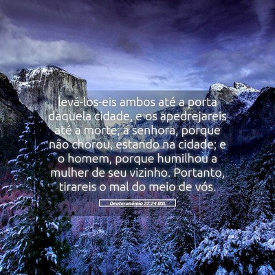 Picture 05 - Deuteronômio 22:24 BSL - levá-los-eis ambos até a porta daquela cidade, - Bible Verse Picture