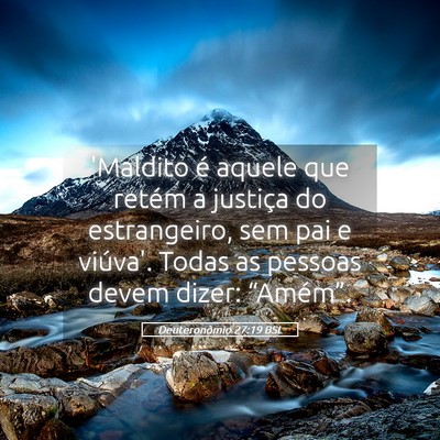 Picture 05 - Deuteronômio 27:19 BSL - 'Maldito é aquele que retém a justiça do - Bible Verse Picture