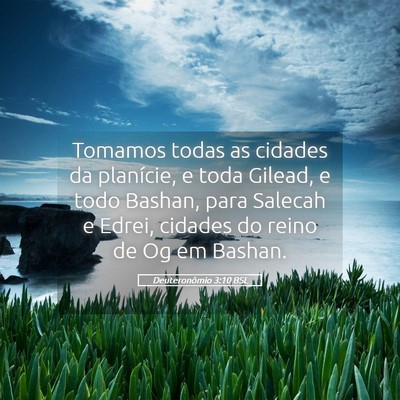 Picture 05 - Deuteronômio 3:10 BSL - Tomamos todas as cidades da planície, e toda - Bible Verse Picture