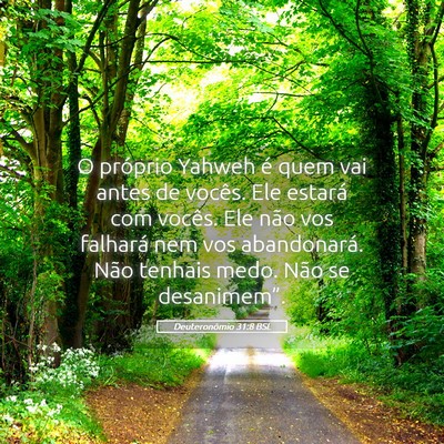 Picture 05 - Deuteronômio 31:8 BSL - O próprio Yahweh é quem vai antes de vocês. - Bible Verse Picture