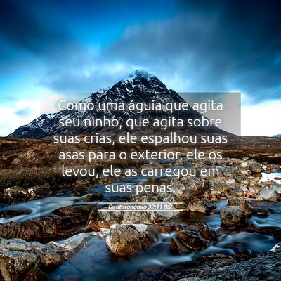 Picture 05 - Deuteronômio 32:11 BSL - Como uma águia que agita seu ninho, que agita - Bible Verse Picture